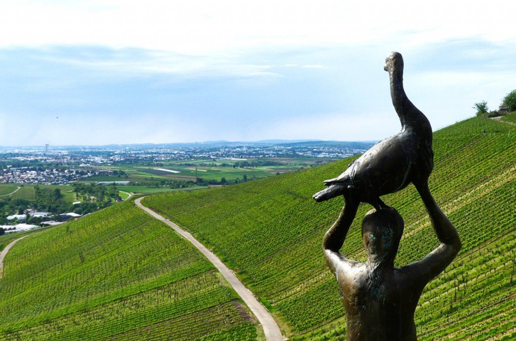 Skulpturenpfad Strümpfelbach: Spaziergang an 43 Skulpturen vorbei 7 Skulpturenpfad Strümpfelbach - Ausblick
