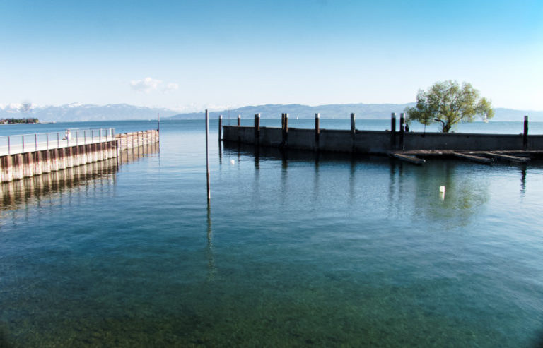Ehemalige Bodan Werft Kressbronn - Leben am See - Blick auf den Bodensee vom Yachthafen aus