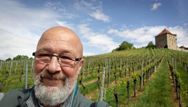 Burg Wildeck Abstatt - Selfie mit der Burg im Hintergrund