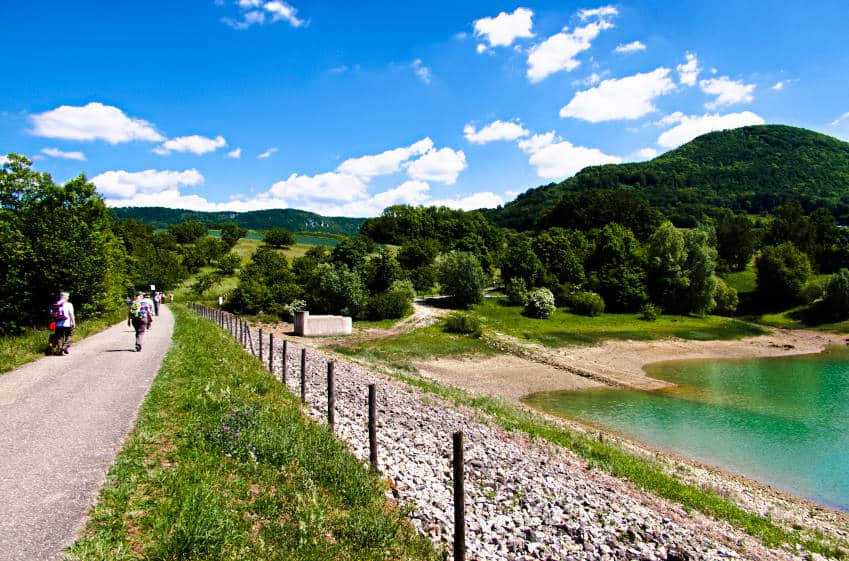 Der Glems Stausee: erwarte 3 Mal das Unerwartete 1 Glems Stausee - schwäbische Alb - Blick auf die wunderschöne Umgebung